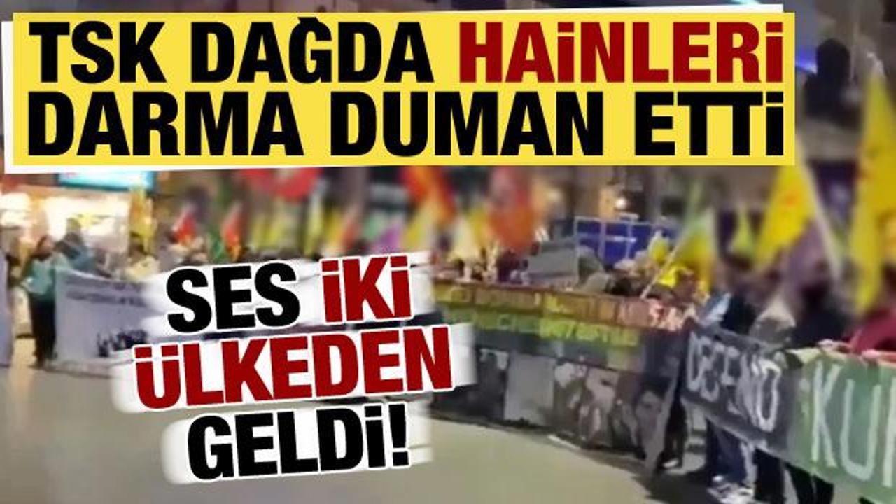 TSK dağda hainleri darma duman etti, ses iki ülkeden geldi!