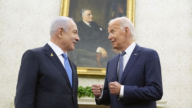 Biden ile görüşen Netanyahu protesto edildi