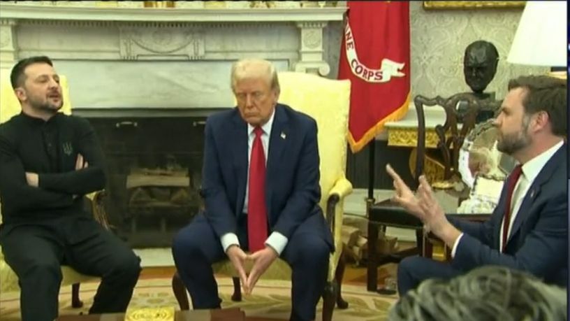 Trump ile Zelenskiy arasında gergin anlar